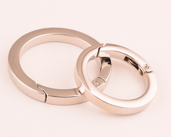25mm 33mm Silver Spring Gate Ring O rings Round Spring Ring Clasp Push Gate Push Snap Hooks o Purses Snap Hooks Trigger Spring Circle Ring Etsy