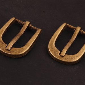 Buckle 401 for 5/8 or 16 mm wide straps in Brass or Antiqued