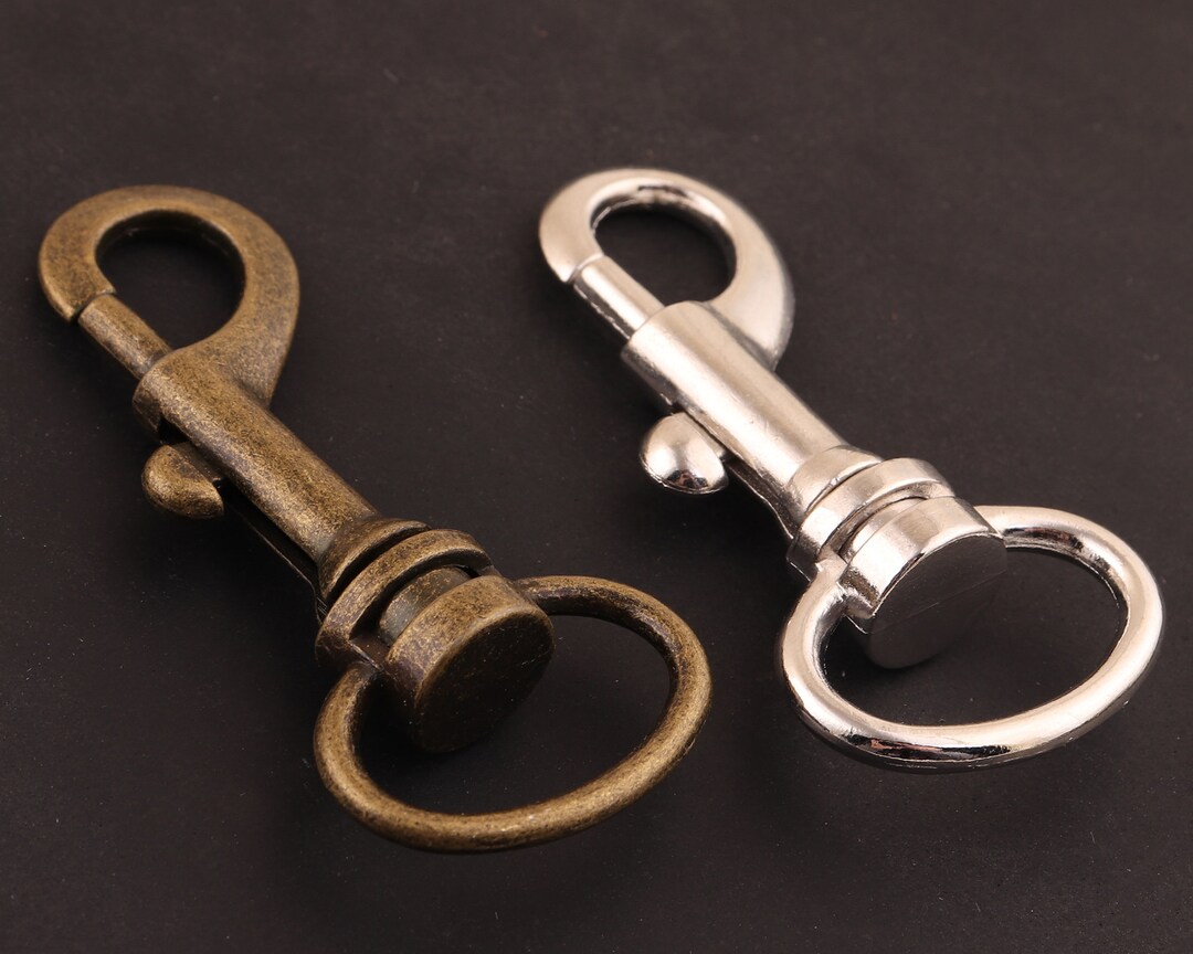Metal Swivel Hook Silver and Bronze Key Chain Clipshooks for Keychain