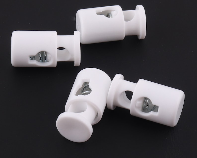 215 Mm White Elastic Cord Toggle Cord Lock Stopper Cord Etsy