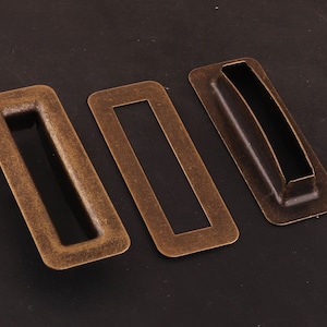 39mm Rectangle Eyelet Grommets with Washer bronze Metal Eyelets Grommet Eyelets Studs for Leather craft Shoes Canvas Clothes Decoration bag