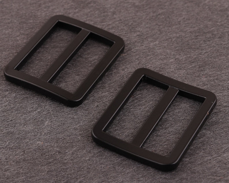 1 Inch25 Mm Black Slider Adjuster Buckle Metalalloy Slide Etsy