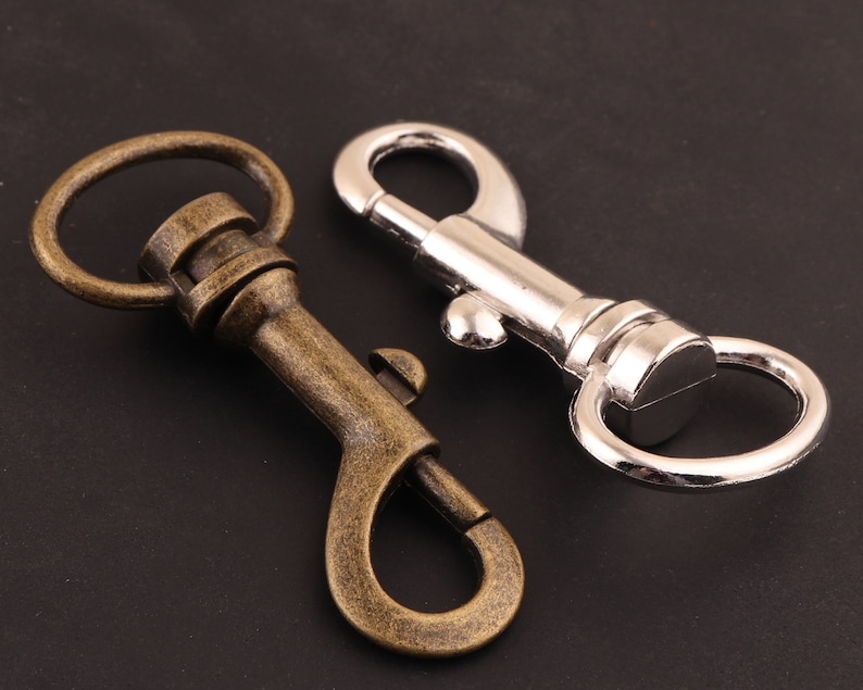 Metal Swivel Hook Silver and Bronze Key Chain Clipshooks for Etsy
