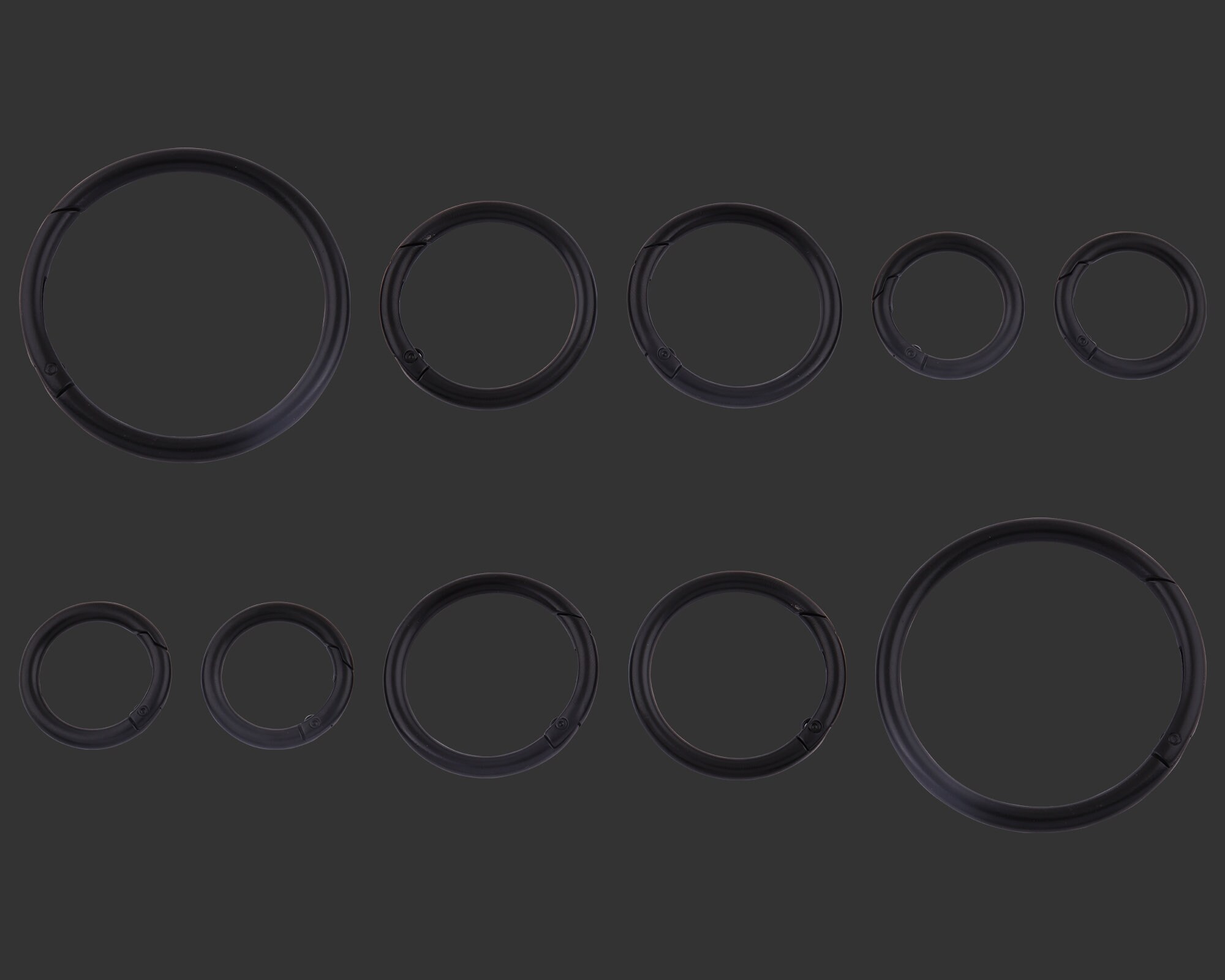 Black Metal Spring Round O Ring Gate Spring O Ring Push Key - Etsy