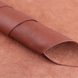 A4 sienna natural Leather-Cowhide Leather,Genuine Leather Sheets,Leather Scrap,leather piece,tanned Leather,Italian Leather,leather supplies