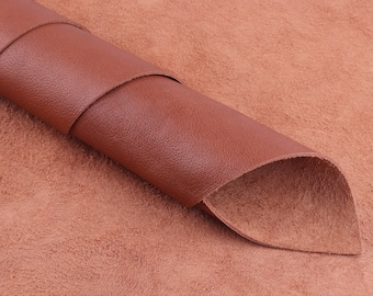 A4 sienna natural Leather-Cowhide Leather,Genuine Leather Sheets,Leather Scrap,leather piece,tanned Leather,Italian Leather,leather supplies