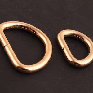 20mm/13mm gold D Ring Buckles,30 pcs purse d ring D Rings d ring belt,Webbing Purse Bag Handbag,metal d ring pursed buckle hardware supplies