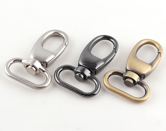 1"(25 mm)spring snap hook,swivel hook-metal swivel snap clasp trigger snap hook lanyard buckle swivel clip lobster clasp for purse hardware