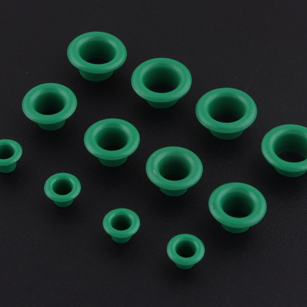 3-6mm Dark Green Metal Mini Eyelet Grommet Grommet Rivet Jewelry Eyelet for Canvas Purse Clothes Shoes Leather Webbing Supplies