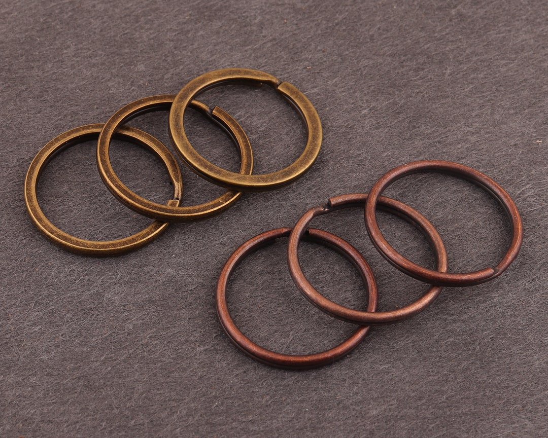 1inch25mm20pcs Bronze and Antique Copper Key Rings Split Etsy