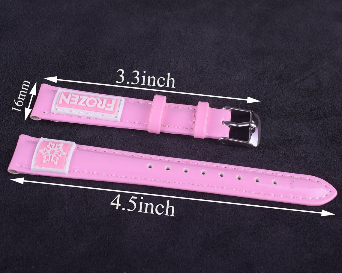 Pink watch band 16 mm width natural Leather Watch Strap Etsy
