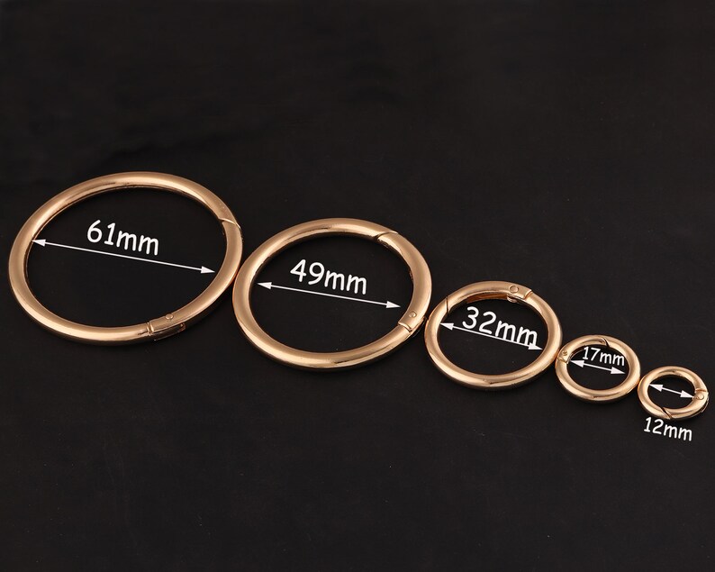 Gold O-rings Metal O Rings Spring Ring Clasp Push Gate O Ring - Etsy