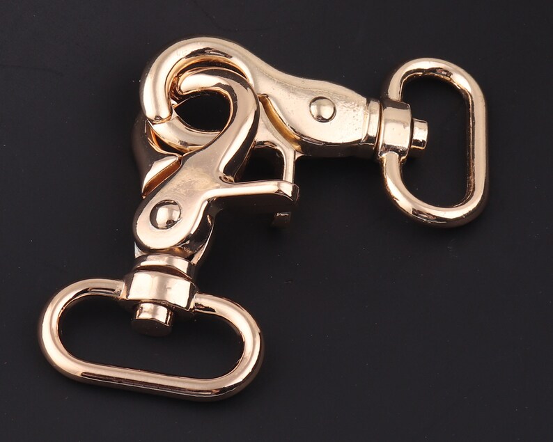 1 Inch Gold Swivel Hook Swivel Clasp Push Gate Hooks Purse Etsy