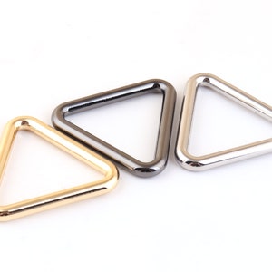1 1/2 inch 38 mm gold/silver/gunmetal Adjustable Belt Buckle Slide Buckles,triangle Metal Purse Buckle,strap buckle Handbag webbing hardware