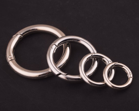 Silver O-rings Metal O Rings Spring Ring Clasp Push Gate O Rings Push Snap  Hooks O Ring Spring Gate Ring Metal O Rings 13mm 17mm 33mm 38mm -   Denmark