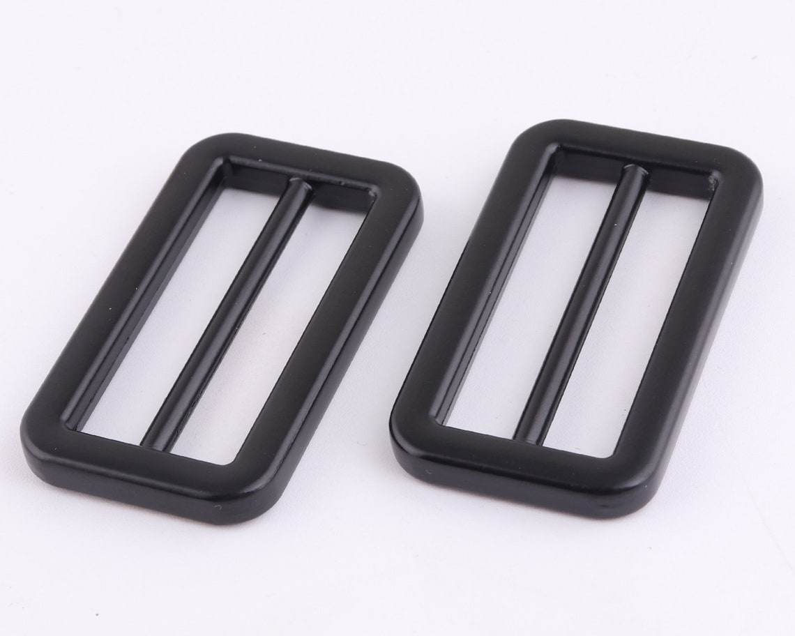 40 Mm Black Slider Adjuster Buckle Metal Strap Bucklealloy Etsy