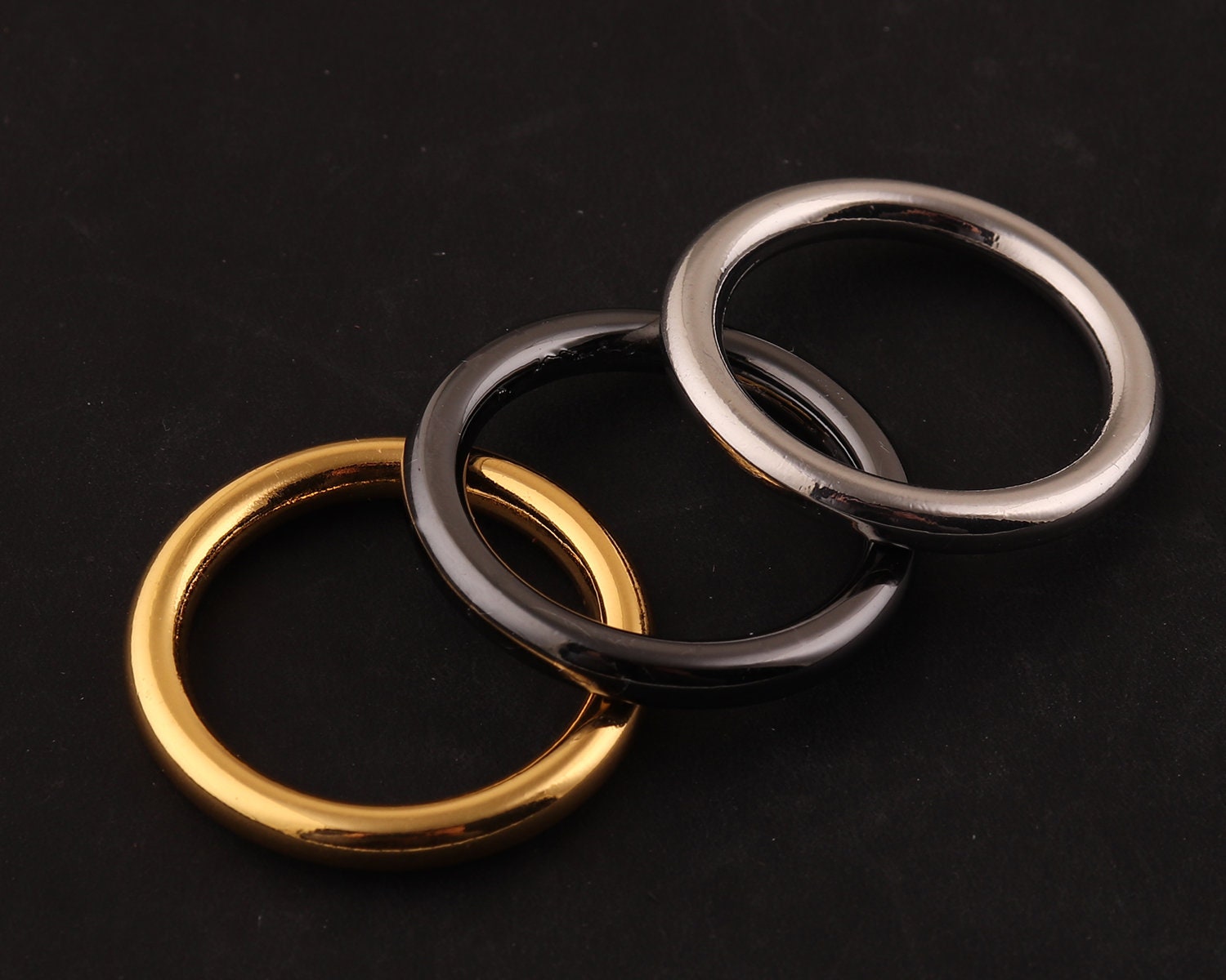 Gunmetal d ring-metal d rings sac à main anneau-D-anneaux résultats de sac,  anneaux