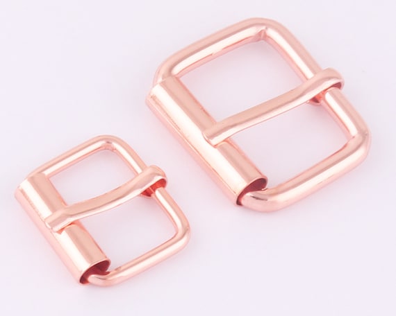 20/25mm Rose Gold Adjustable Belt Buckle Slide Bar Buckle  display picture 2