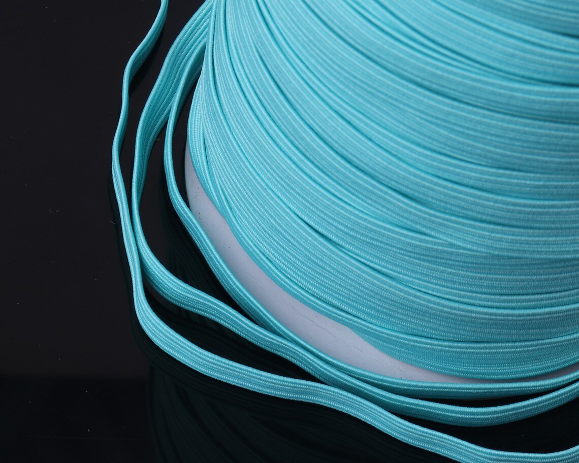 6mm Green Flat Elastic Bands 1/4 Elastic Cordflat Etsy