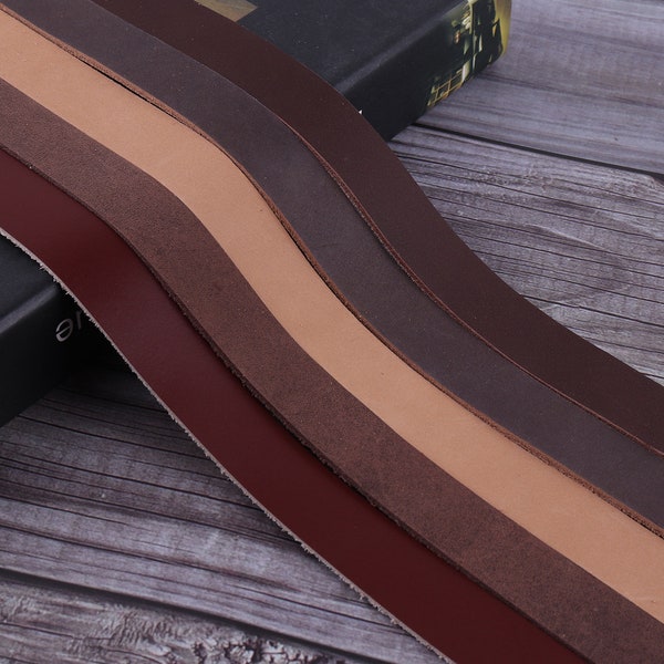 Natural leather strap 3/4inch wide-Long Leather Strip,Belt Diy,Purse Straps brown Strip,natural Leather Belt,Genuine Leather,Italian Leather