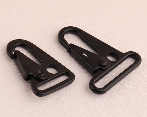 Black Snap Hook 1inch /32mm Metal Lobster Clasp Lanyard Hook Swivel Clasp  Bag Hardware Webbing Strap Hook for Bag/strap/diy Making Supplies 