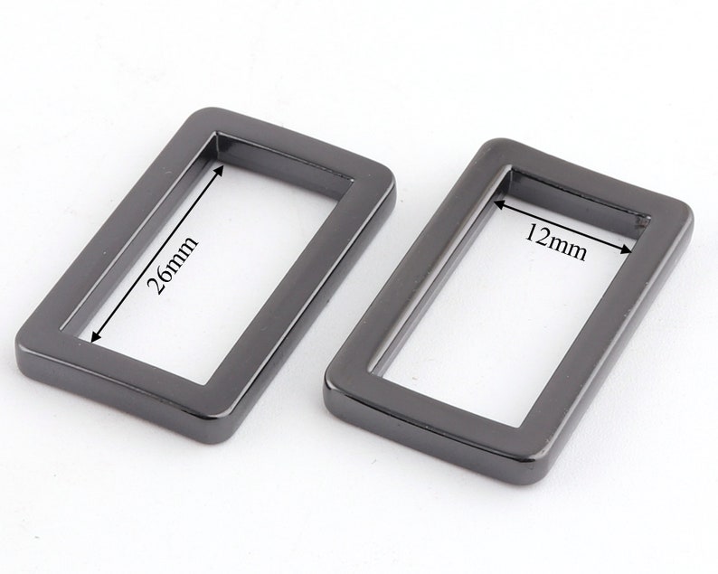 Multi Color Rectangle Rings 1 ”(26mm) Square Ring Purse Notions Strap ...