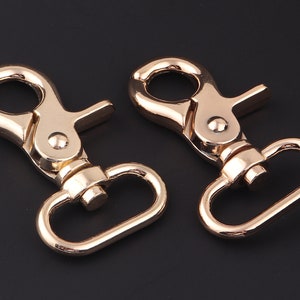 1 inch  Light  Gold Swivel hook swivel clasp Push gate hooks purse clasp purse hardware,Trigger Snap Hook Lobster Swivel Clasps For Bag