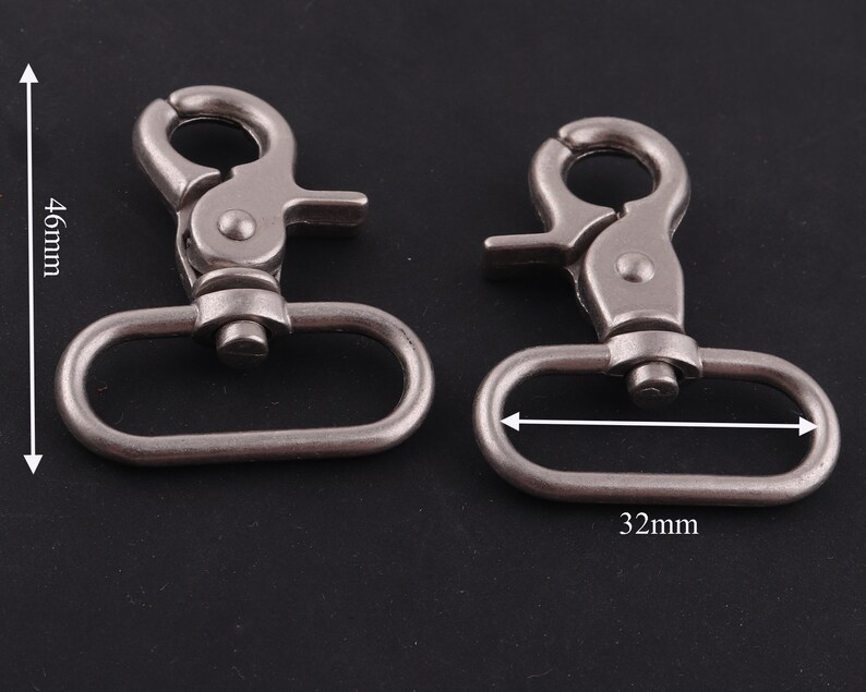 32 mm Swivel lobster clasp claw,Swivel Hook Keychain,swivel clasp lanyard clips snap hook lobster clips push gate hook for bag leather craft
