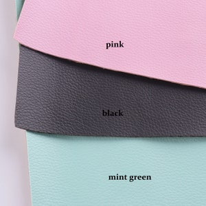 Faux leather sheets,softy leather A4( 8*12&quot;) colorful Litchi skin leather sheets PU synthetic leather colorful vegan leather