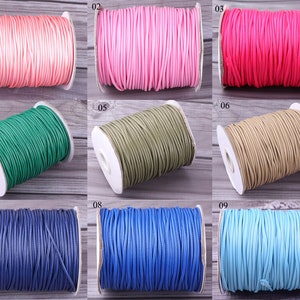 colorful Korea Waxed Polyester Cord 2mm Thread Wire,Jewelry Beading Bracelet Necklace,Korean Cord,Environmental Korean Waxed Polyester Cords