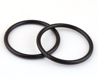O Ring negro 45 mm Metal no soldado O Hebilla O Anillos abiertos Correa Correa Hebilla Correas O Anillo Artesanía de cuero, O Anillo Gargantilla Cinturón Broche diy o anillo