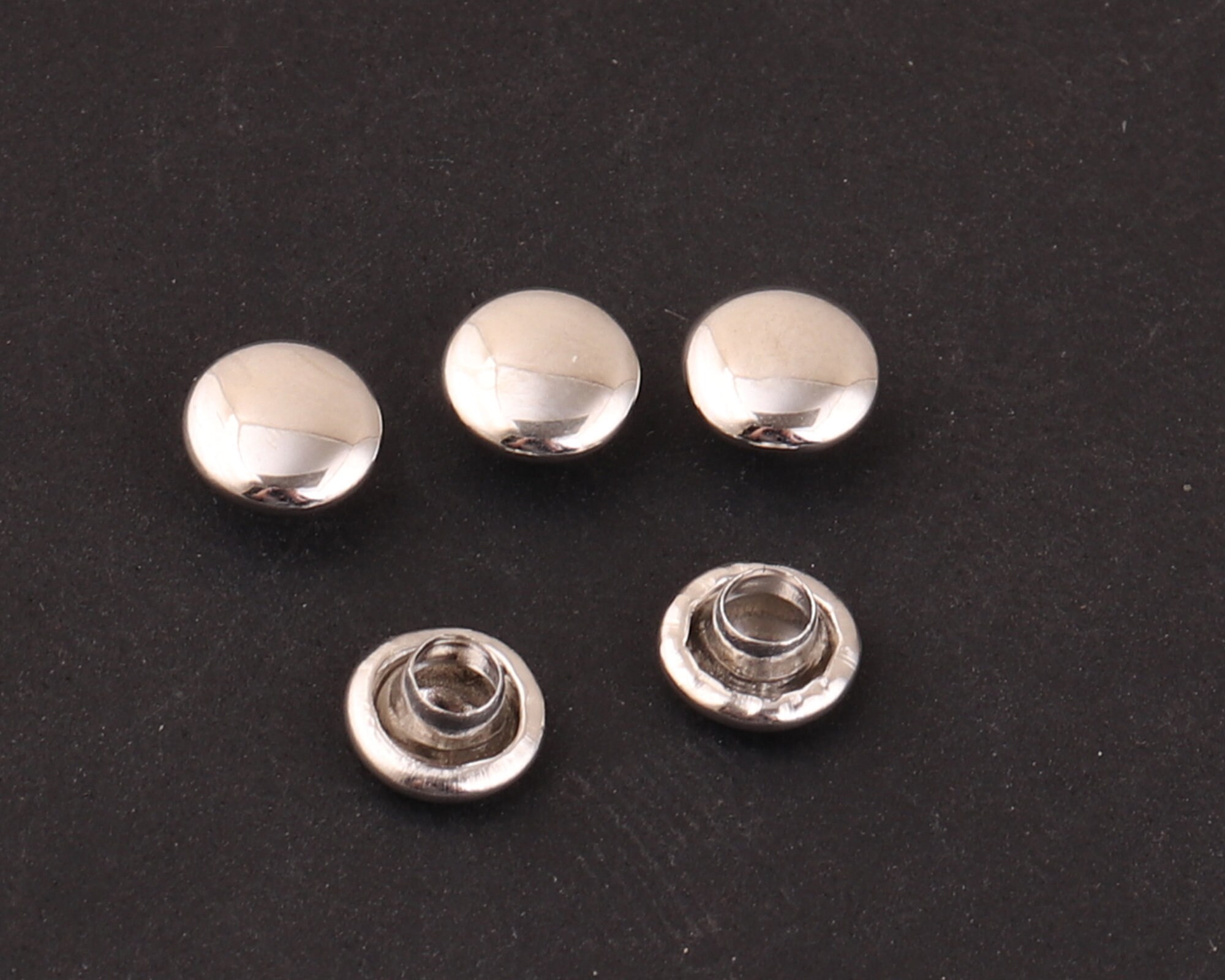 50sets 610mm silver and gold Long Post Double Cap Rivets iron | Etsy