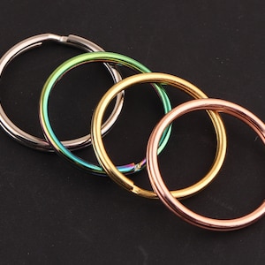 1inch(25mm)30pcs silver/gold/rose gold/rainbow Split Rings,Jump Rings key ring Double Loops Bulk Jump Rings Split Ring keychain ring Finding