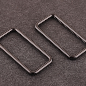 1 1/2inch 38mm gunmetal Rectangle Rings-Purse Ring,Square Rings,Wire Rings,Bag Rings,Rectangle Rings,Purse ring,Rectangular rings for diy