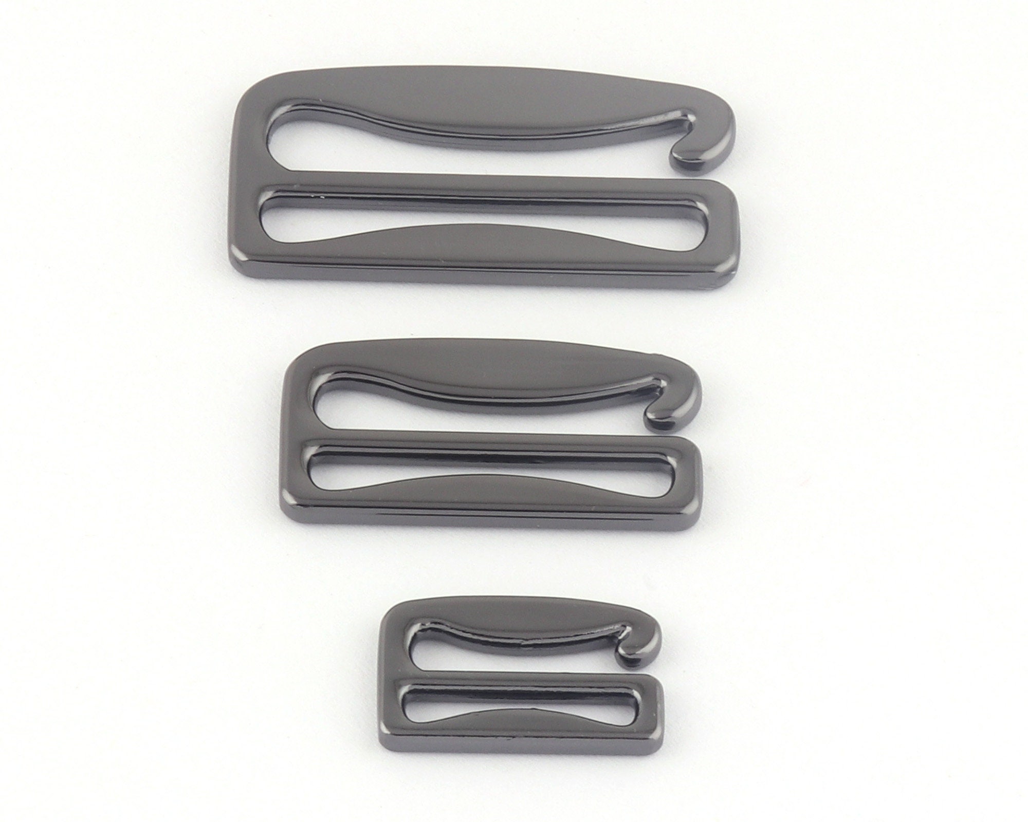 50 PCS Silver Metal Bra Making Strap Slide Hooks Buckle,lingerie Adjustment  Strap Bikini G-hooks,adjusters Bra Strap-10mm-3/8sb20 