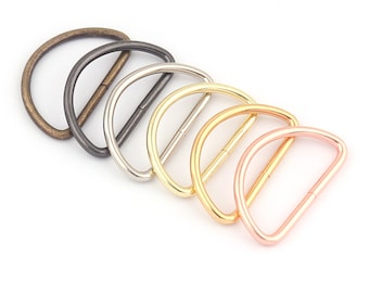 38mm Rose Gold Metallschieber verstellbare D-Ring-Schleife, D-Ringe Gürtelschnallen, D-Ring-Taschenverschluss Handtaschen-Hardware-Lederhandwerk finden Gurtband