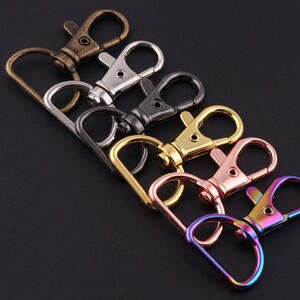 20mm rainbow Swivel Clasps claw,dog collar marking,Lobster Clasp Purse hardware bag Handbag lanyard Clasp,strap webbing clip,key ring charm