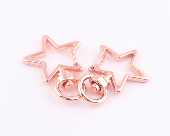 Colorful Star Swivel Clasp,star Swivel Snap Hook Key Chain,star