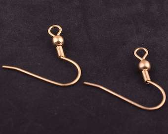 Gold Stainless Steel earrings Hook,DIY Earring Findings Earrings Clasps Hooks Fittings/Jewelry Making Accessories  Earwire Jewelry