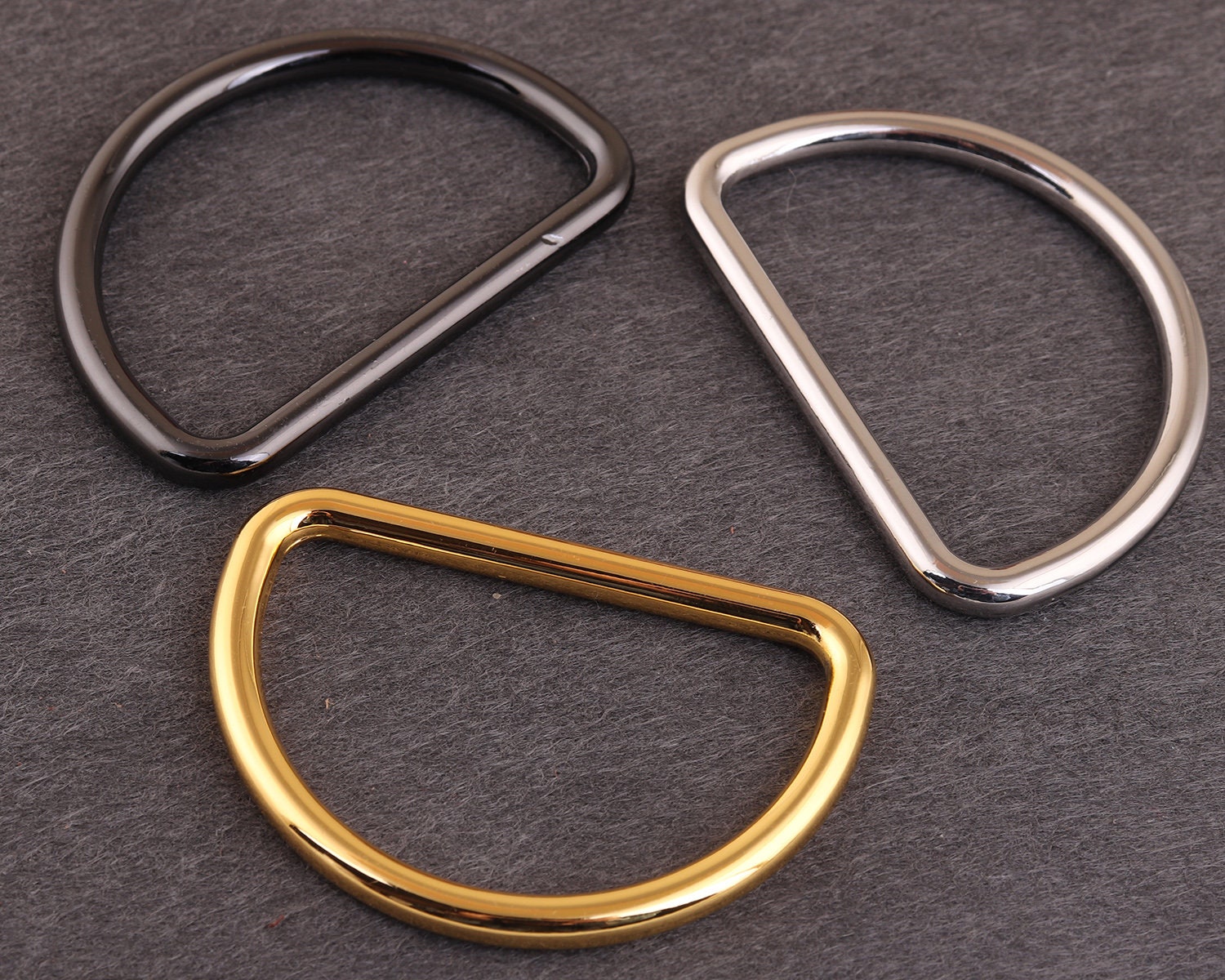 Milisten 32Pcs Plastic D Rings 20mm Semi Circular D Ring for Webbing Belt  Buckles Bag Ribbon Accessories (Mixed Color)