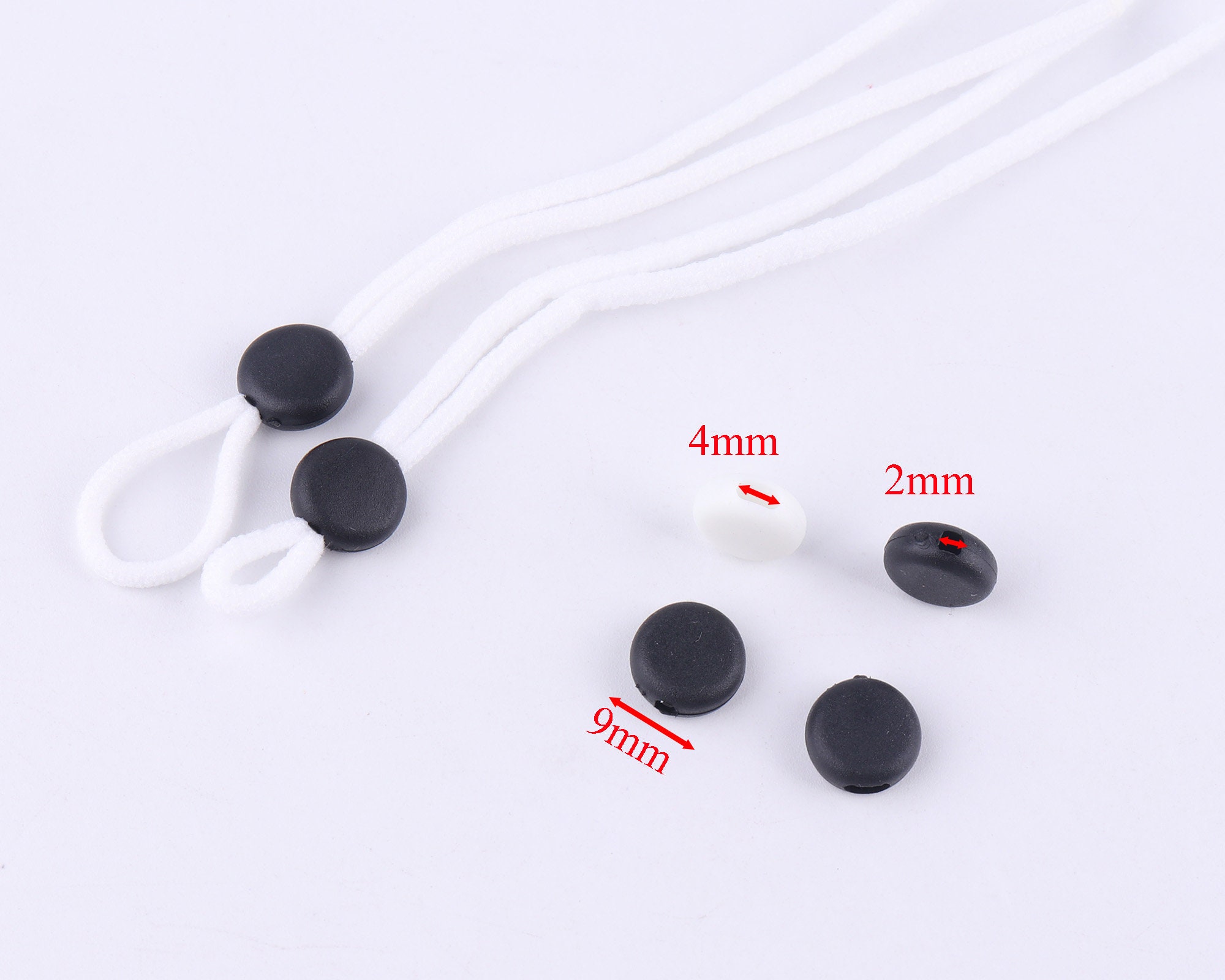 Elastic Cord Lock Adjuster Roundsilicone Clip for Face Mask - Etsy