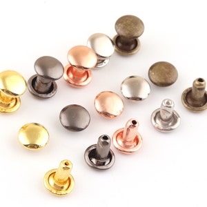 6*7 mm Rivets and Studs for Handbags/Screwed Studs/ Button For Diy Purse/ Belt Stud,Material Double Cap Rivets Studs for bag/Leather crafts