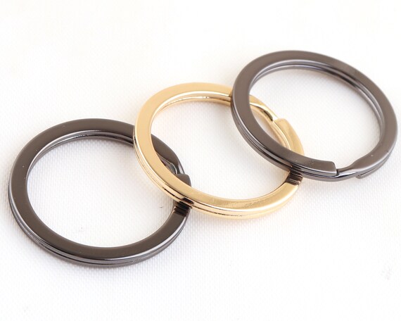 25mm Gunmetal Round Split Key Rings Key Chain Clasp Supplies,o
