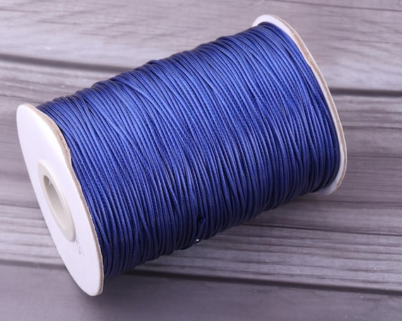 Dark Blue Wax Cord Korea Waxed Polyester Cords Lawn Brown Poly Bracelet  Thread Cord 1mm Stringing Macrame Supply for Crafting,bracelets -   Canada