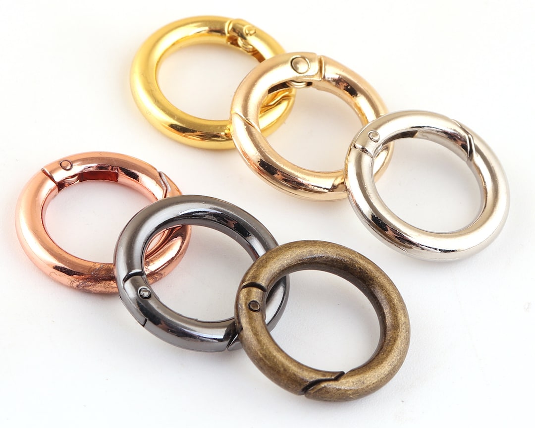 13mm Spring Gate Ring Metal O Ring Spring Ring Clasp Push Gate Snap ...