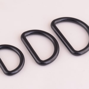 20 mm,25 mm,30mm black D rings,metal D buckles D Ring Belt Buckle jump ring,Purse Loop Bag Clasp Leather Craft Accessories,d ring purse ring