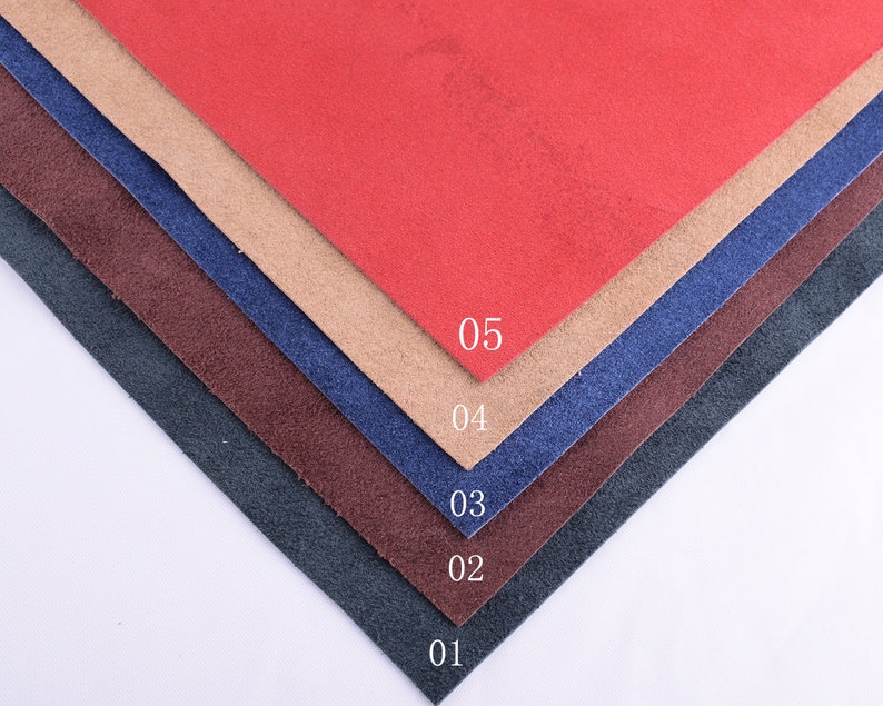 Natural Leather Colorful Leather for craft supplies 8*12 Soft Cowhide Leather,solid Genuine Leather Sheets,real Leather A4