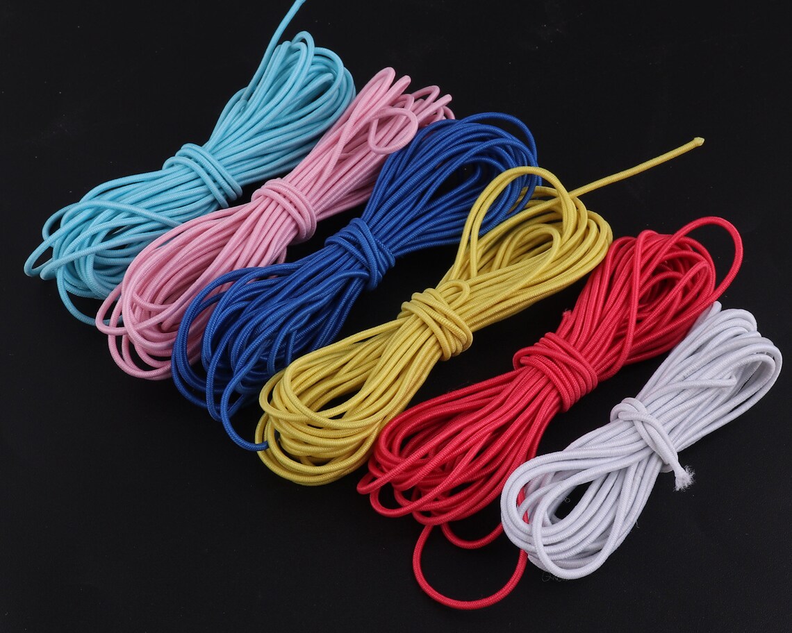 Colorful 1.5mm Nylon Elastic Bands High Quality Elastic Rope Etsy