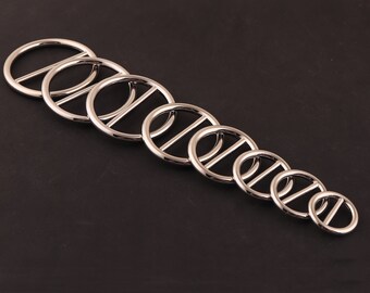 Hebilla redonda de metal plateado Botón de boda Hebilla circular Hebillas de correa Hebilla de cinturón Hebillas ajustables para hebilla de cinturón, 40 mm, 38 mm, 35 mm, 30 mm, 24 mm