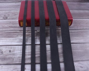 Correa de cuero natural, cordón de cuero negro, cuero para pulsera, correas largas de cuero de vaca Cordón de cuero para collar/Correa de tira de cuero